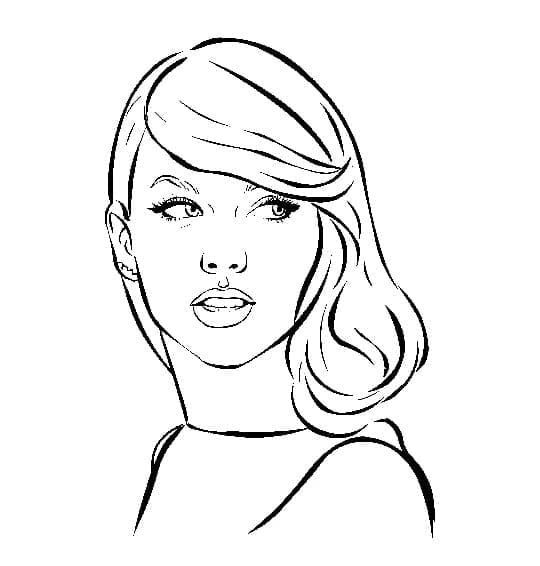 dibujos para colorear de taylor swift 22