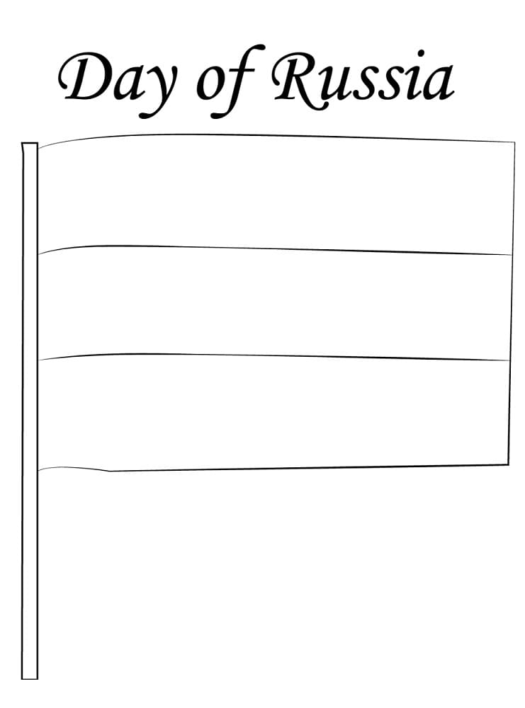 Day Of Russia coloring page