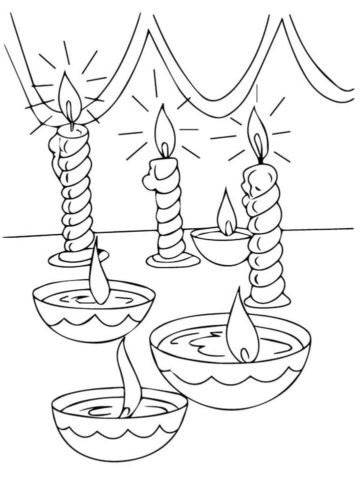 Diwali Printable coloring page