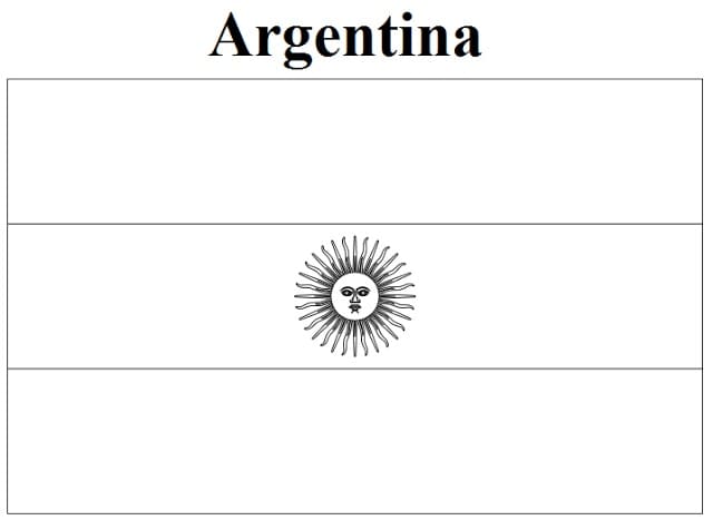 Flag Of Argentina Coloring Page Download Print Or Color Online For Free