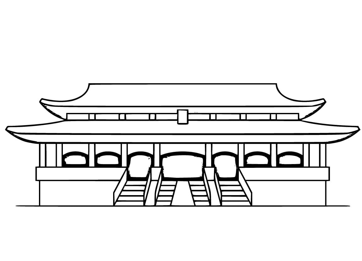 Forbidden City in China coloring page - Download, Print or Color Online ...