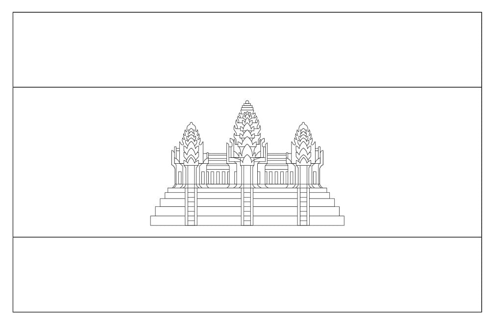 Free Printable Cambodia Flag coloring page - Download, Print or Color ...