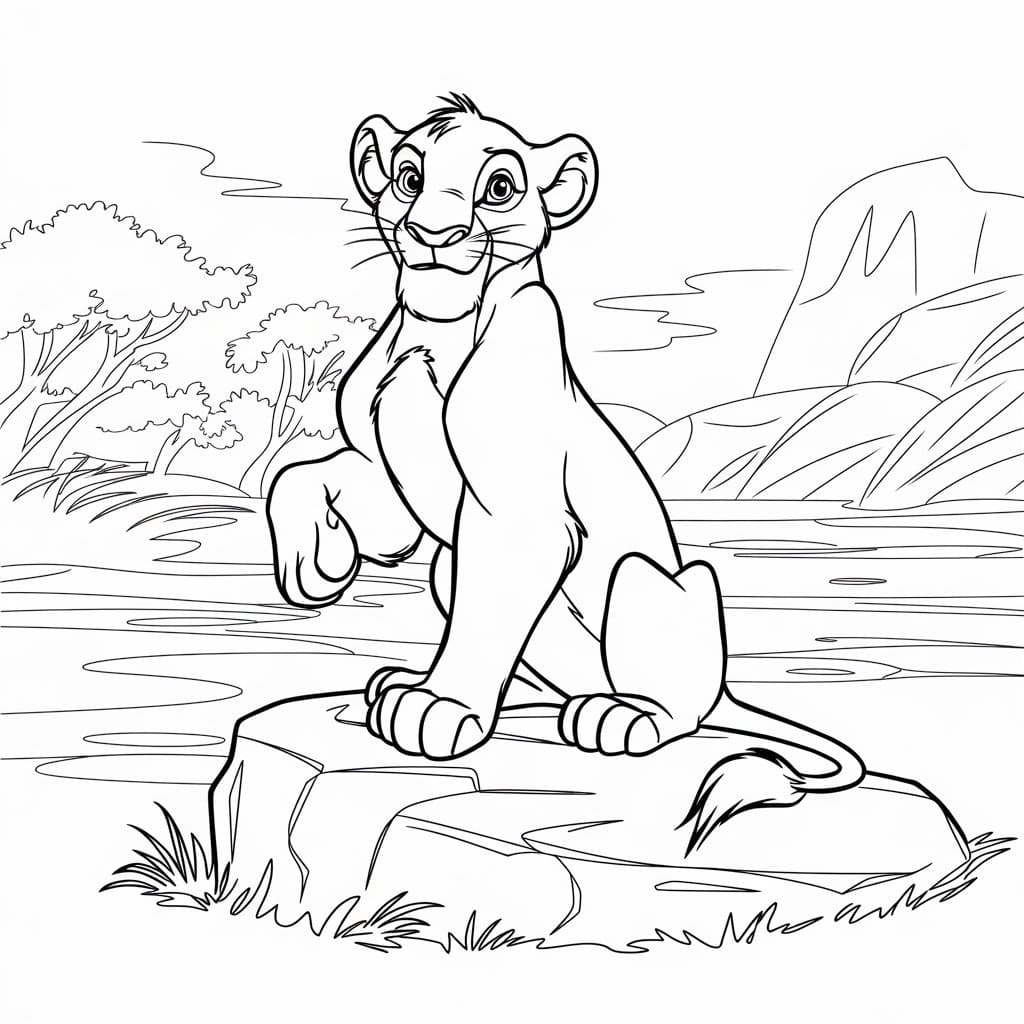 Free Printable The Lion King coloring page