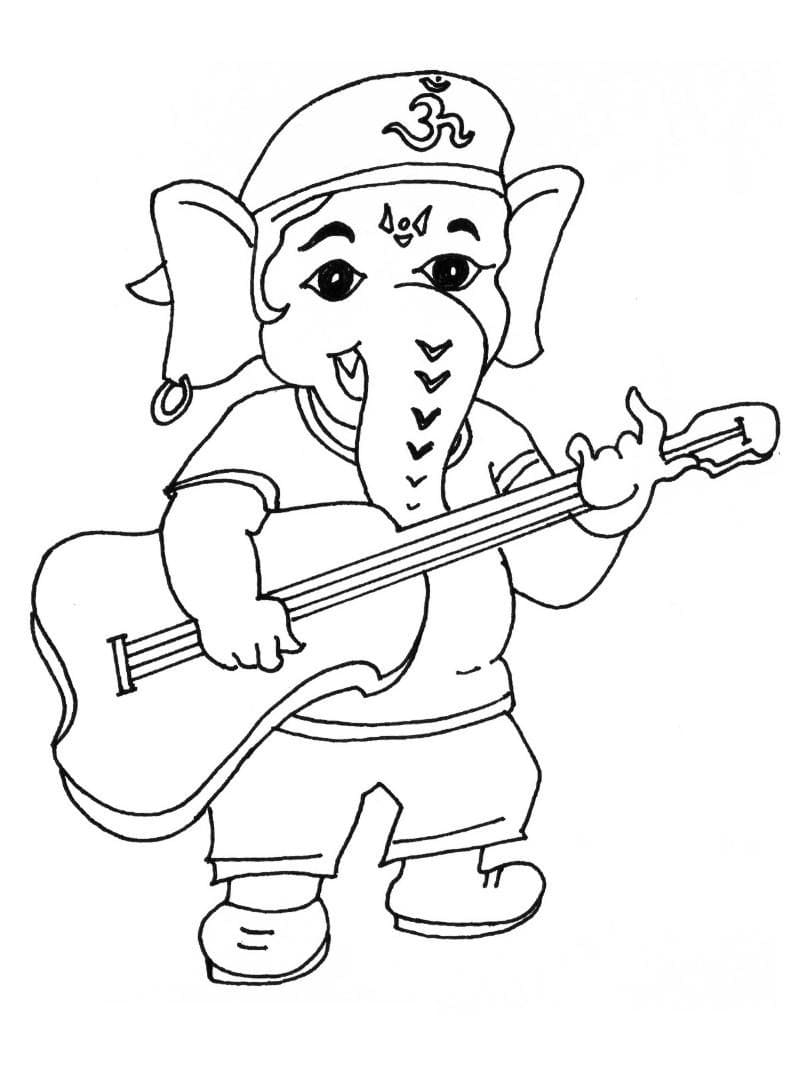 Ganesh Chaturthi Coloring Page Download Print Or Color Online For Free