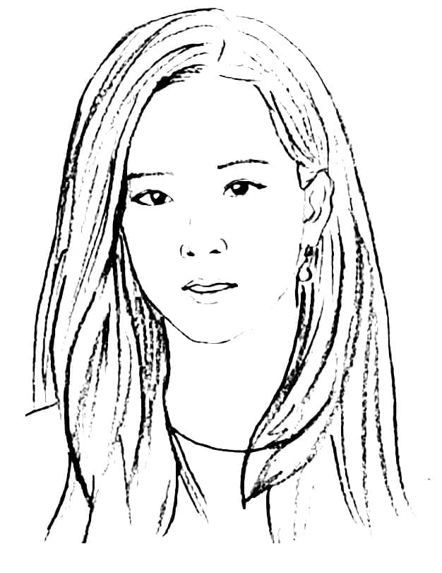 Jisoo Blackpink coloring page