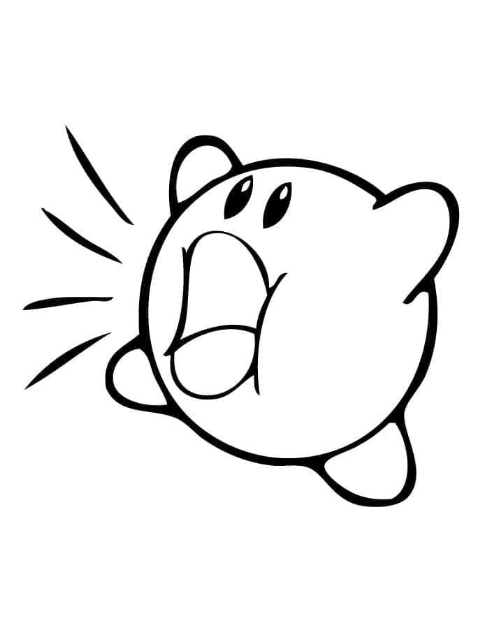 Kirby Free coloring page