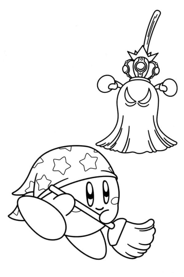 Kirby Free Printable coloring page