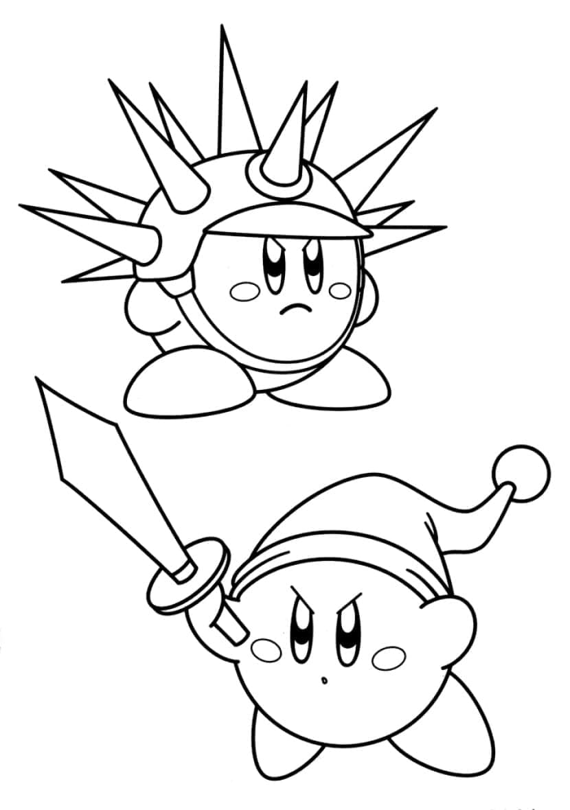 Kirby is Cool coloring page