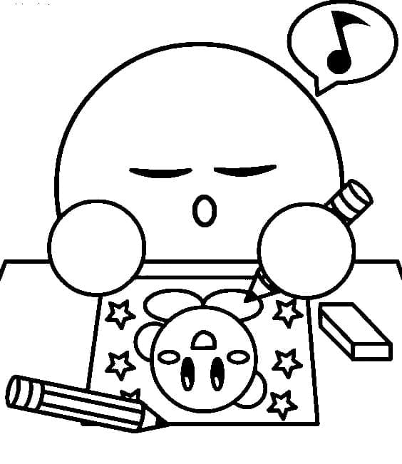 Kirby is Drawing