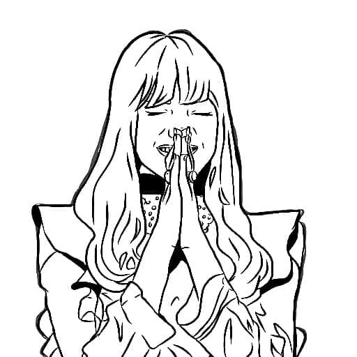 Lisa Blackpink coloring page