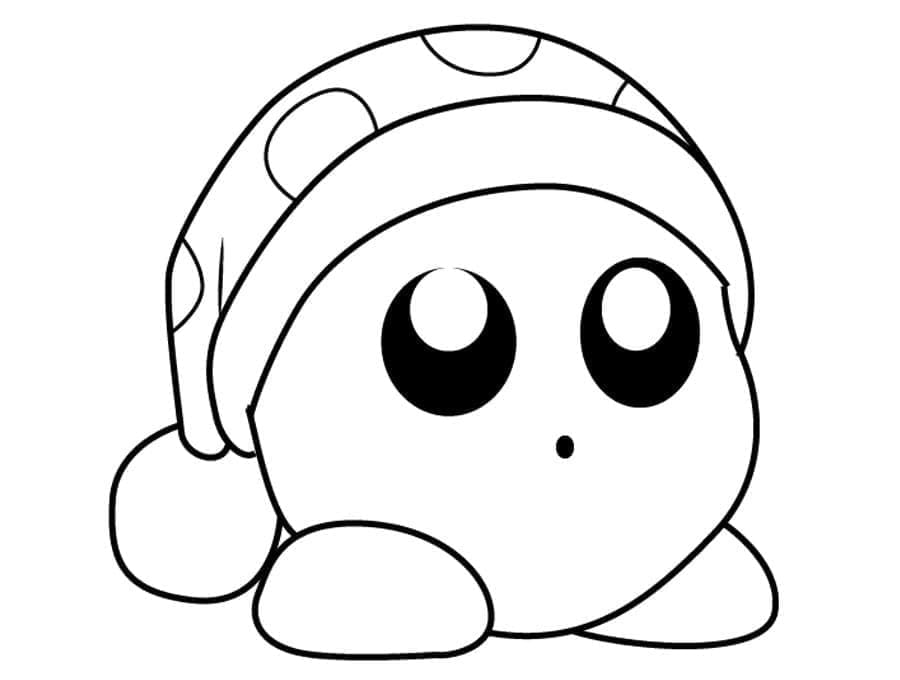 Little Kirby coloring page