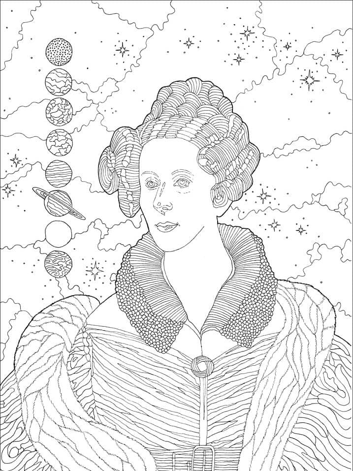 Mary Somerville coloring page