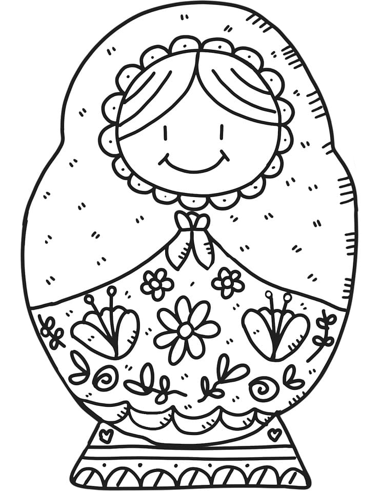 Matryoshka Doll coloring page - Download, Print or Color Online for Free