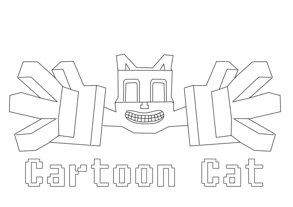 Minecraft Cartoon Cat coloring page - Download, Print or Color Online ...