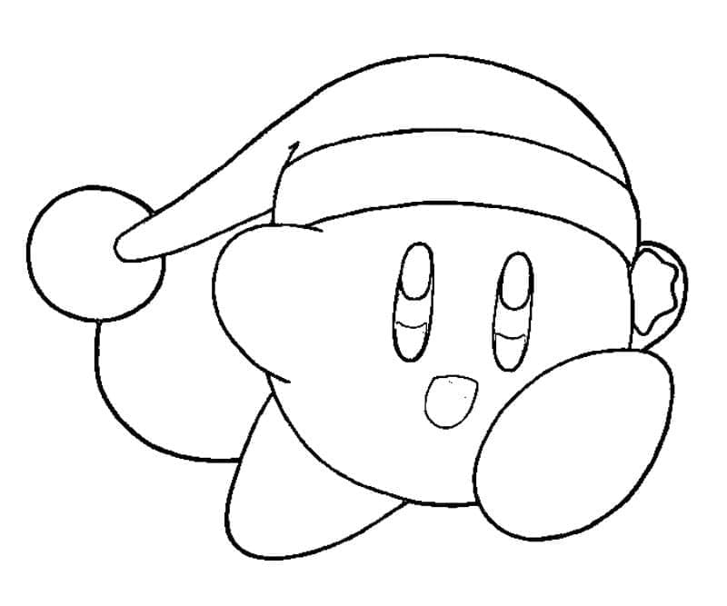 Nintendo Kirby coloring page