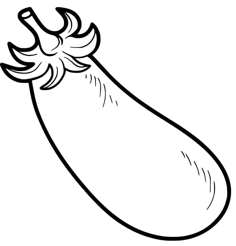 Print Eggplant coloring page