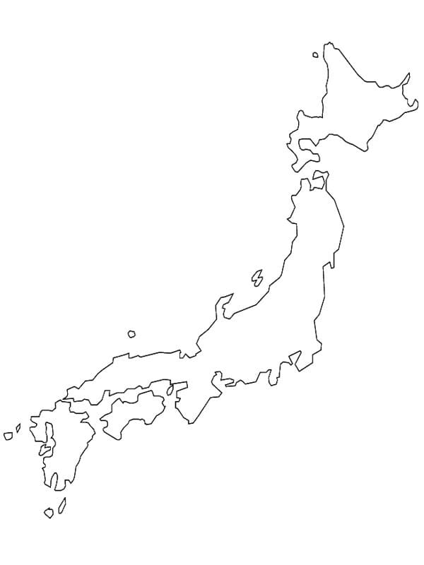 Printable Japan Map coloring page - Download, Print or Color Online for ...