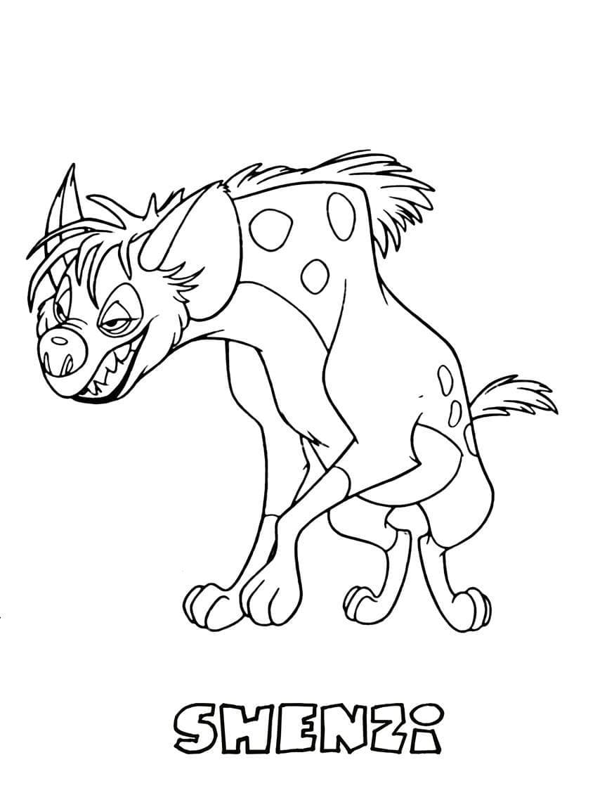 Shenzi From The Lion King coloring page