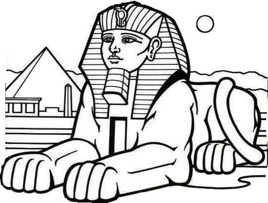 Sphinx coloring page