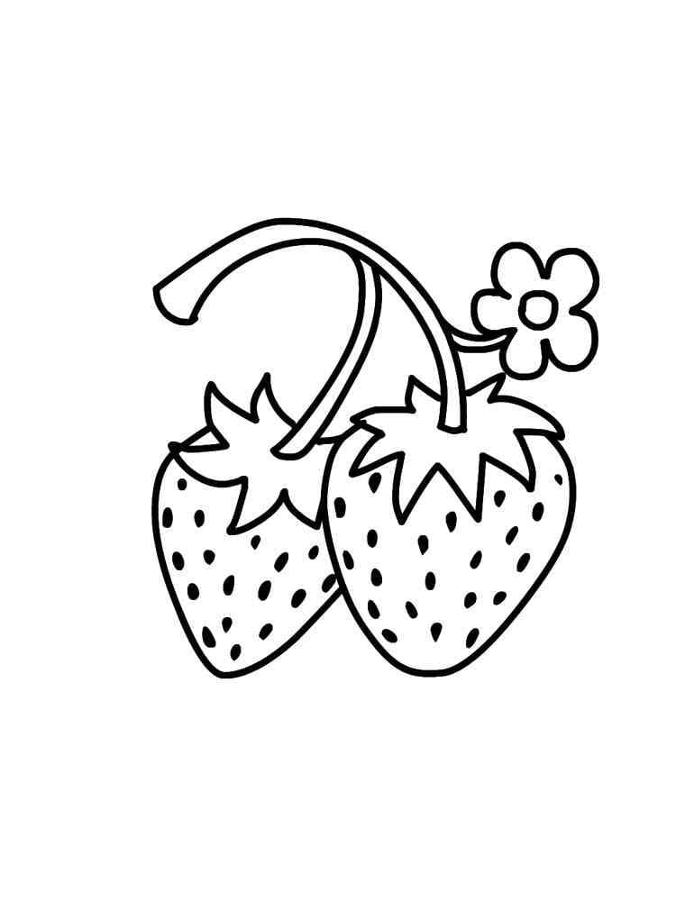 Strawberries For Kid coloring page