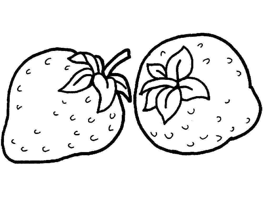 Sweet Strawberries coloring page