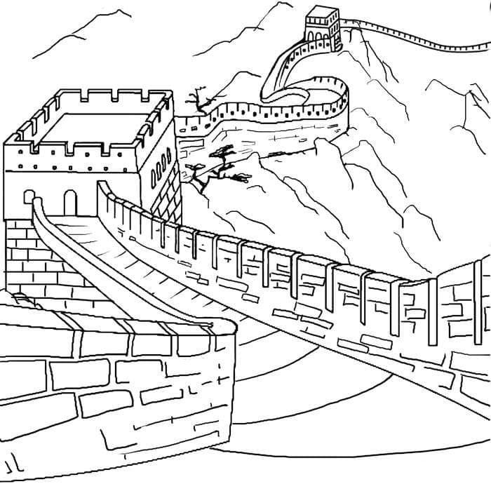 The Great Wall of China coloring page - Download, Print or Color Online ...