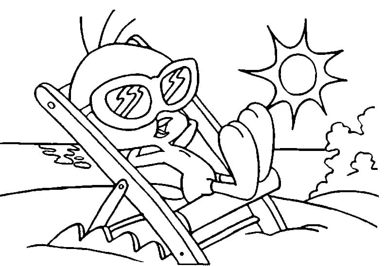 Tweety Bird Relaxing coloring page