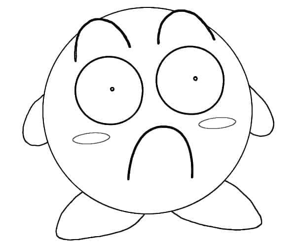 Very Funny Kirby coloring page