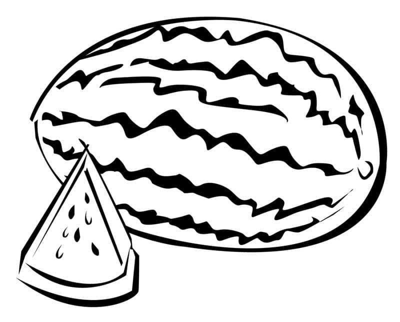 Watermelon For Free coloring page