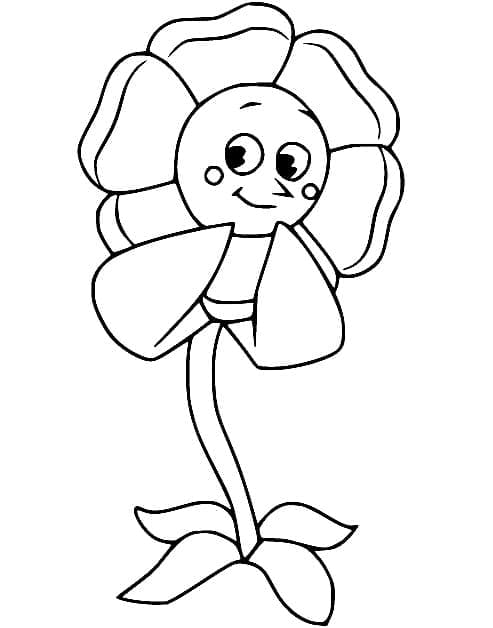 Cagney Carnation from Cuphead coloring page