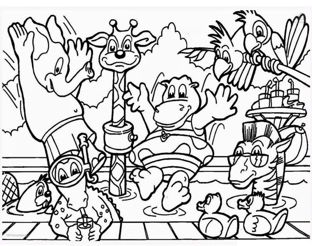 Desenhos para colorir de Animais para baixar - Animais - Coloring Pages for  Adults