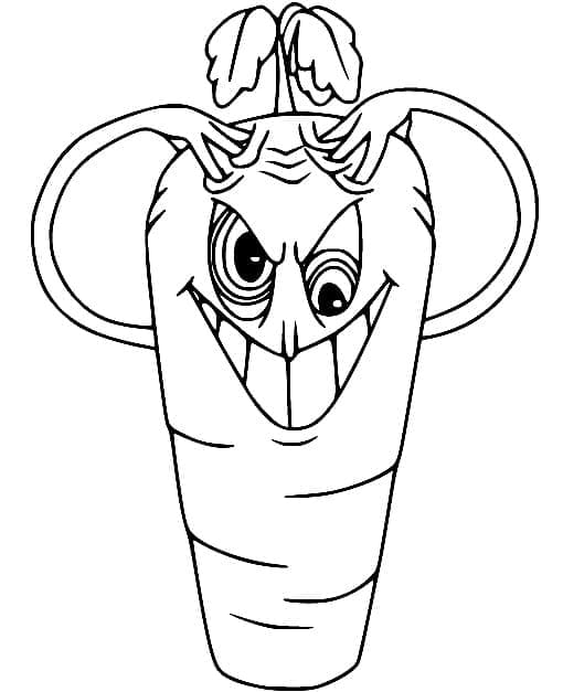 Chauncey Chantenay from Cuphead coloring page