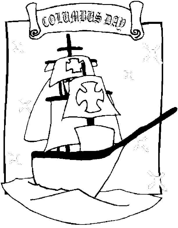 Columbus Day Printable coloring page