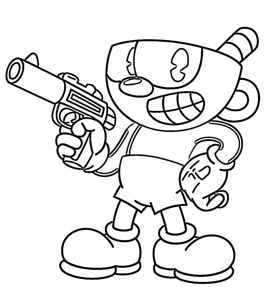 Cuphead with Gun