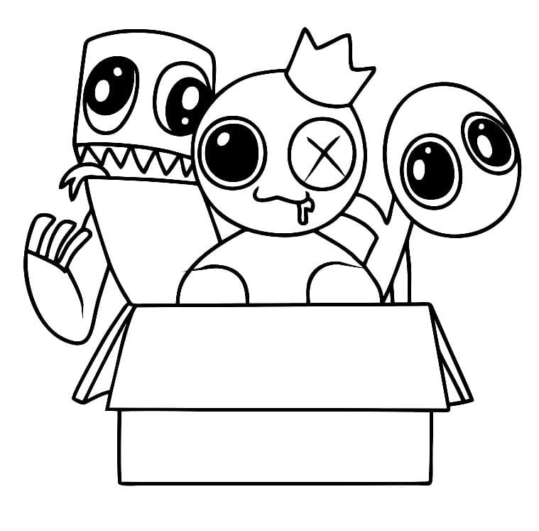 Rainbow Friends Coloring Pages Coloringlib