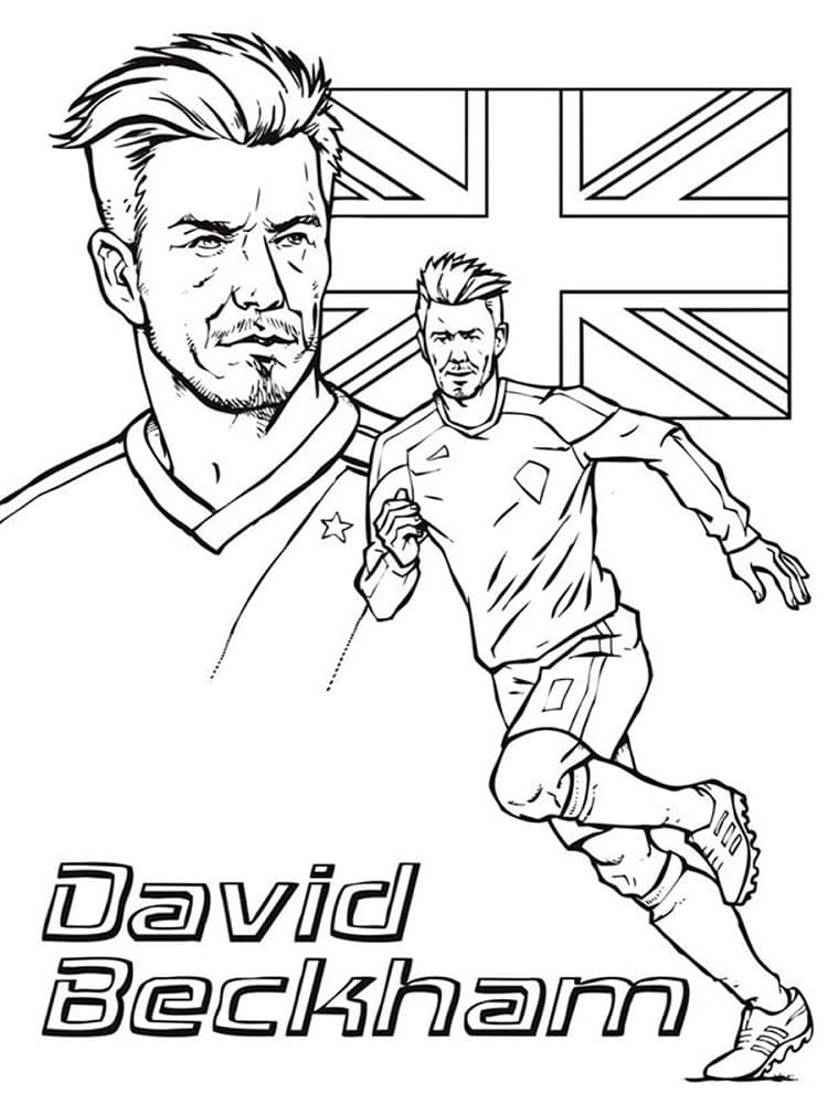 David Beckham coloring page - Download, Print or Color Online for Free