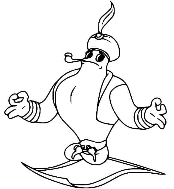 Djimmi The Great from Cuphead coloring page