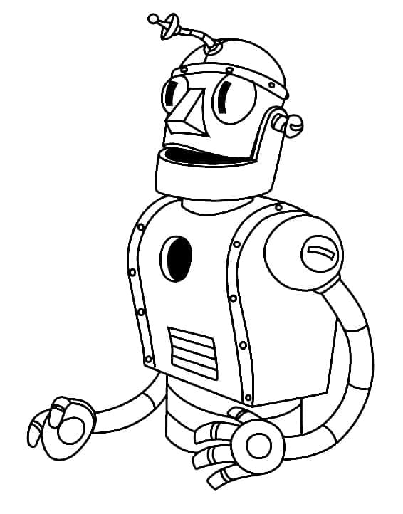 Dr. Kahl’s Robot from Cuphead coloring page