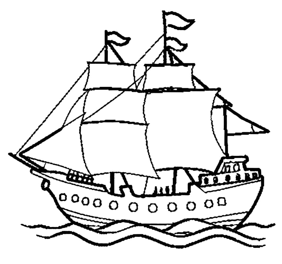 Drawing of Ship