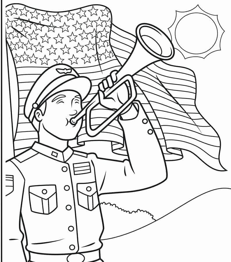 Free Memorial Day coloring page - Download, Print or Color Online for Free