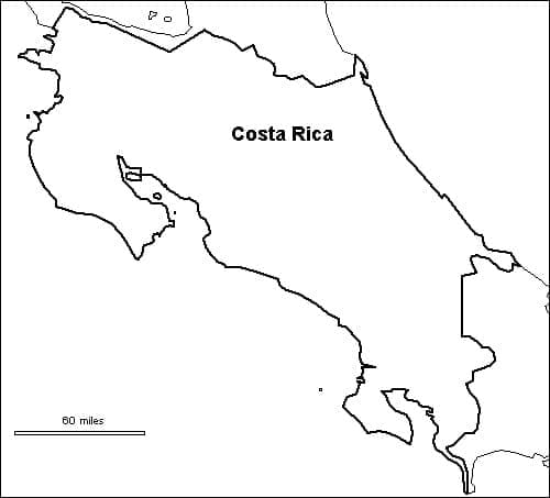 Free Printable Costa Rica Map Coloring Page Download Print Or Color Online For Free 0896