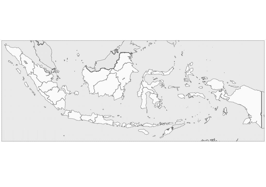 Indonesia Map Printable coloring page