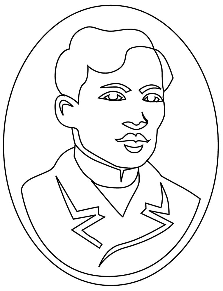 Jose Rizal coloring page