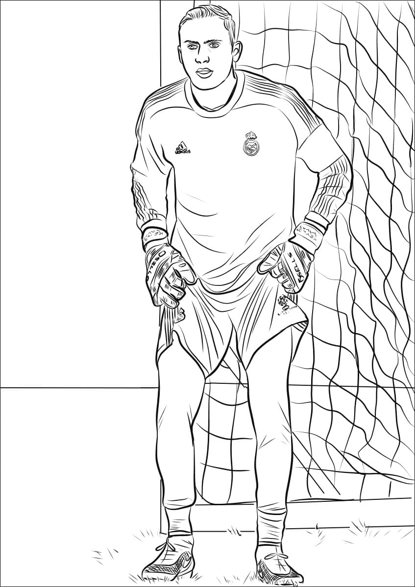 Keylor Navas coloring page