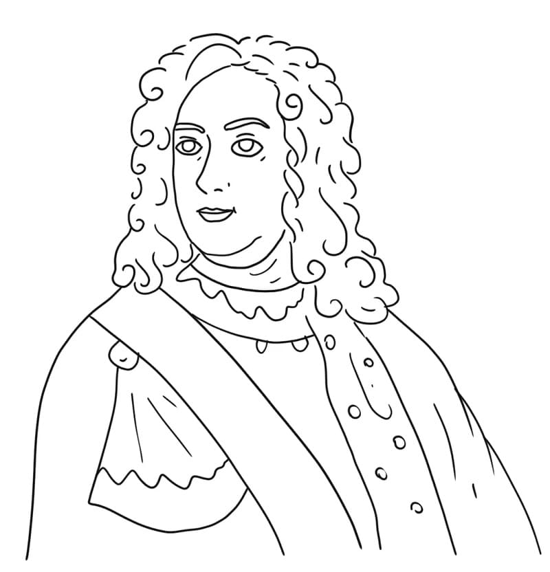 King George III coloring page - Download, Print or Color Online for Free