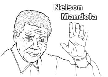 Print Nelson Mandela