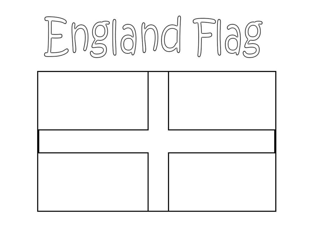 Printable England Flag coloring page Download Print or Color Online