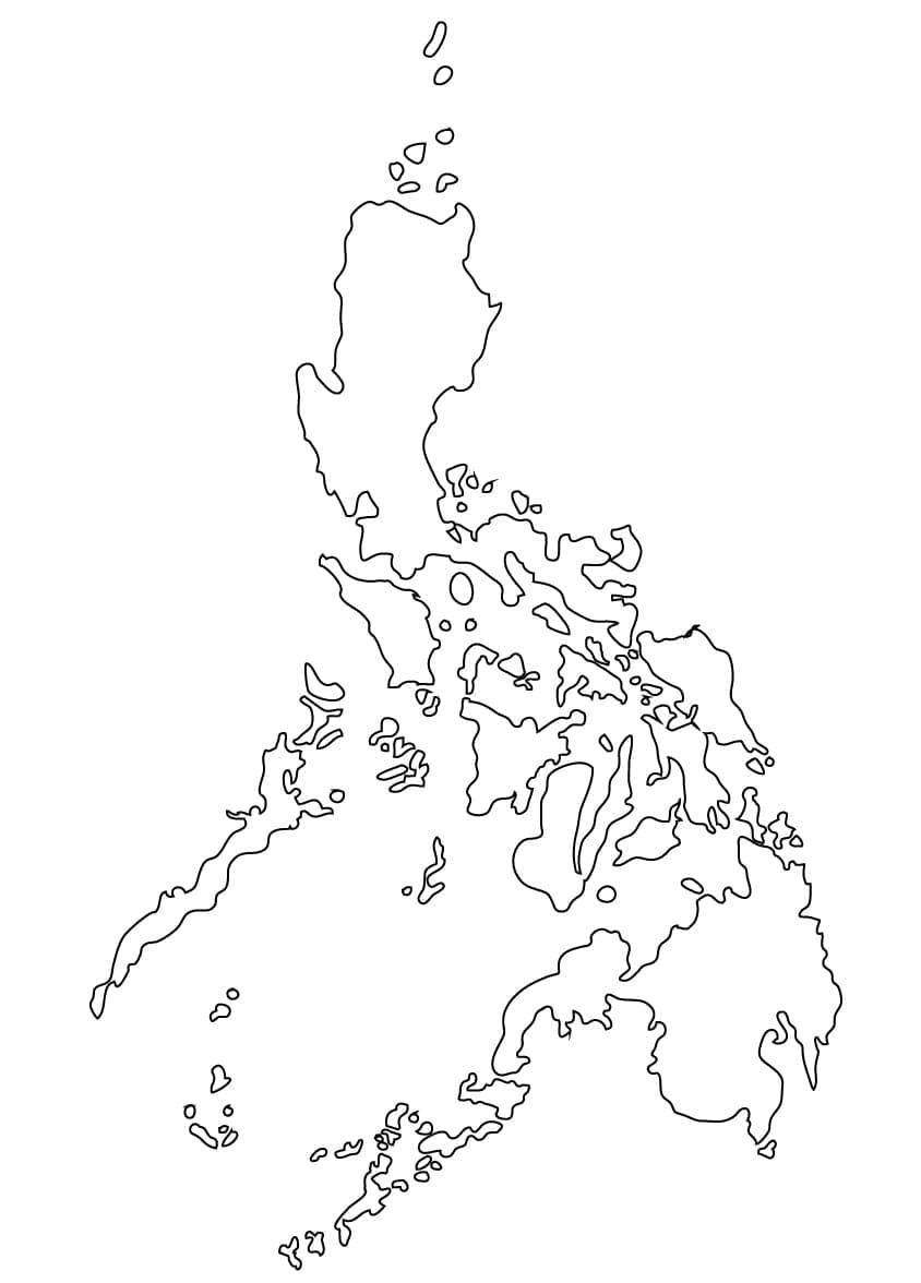 Printable Map of Philippines coloring page - Download, Print or Color ...