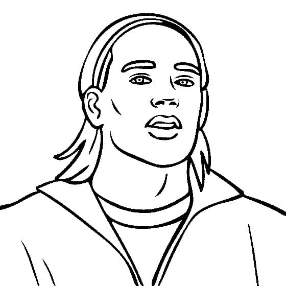 Radamel Falcao coloring page