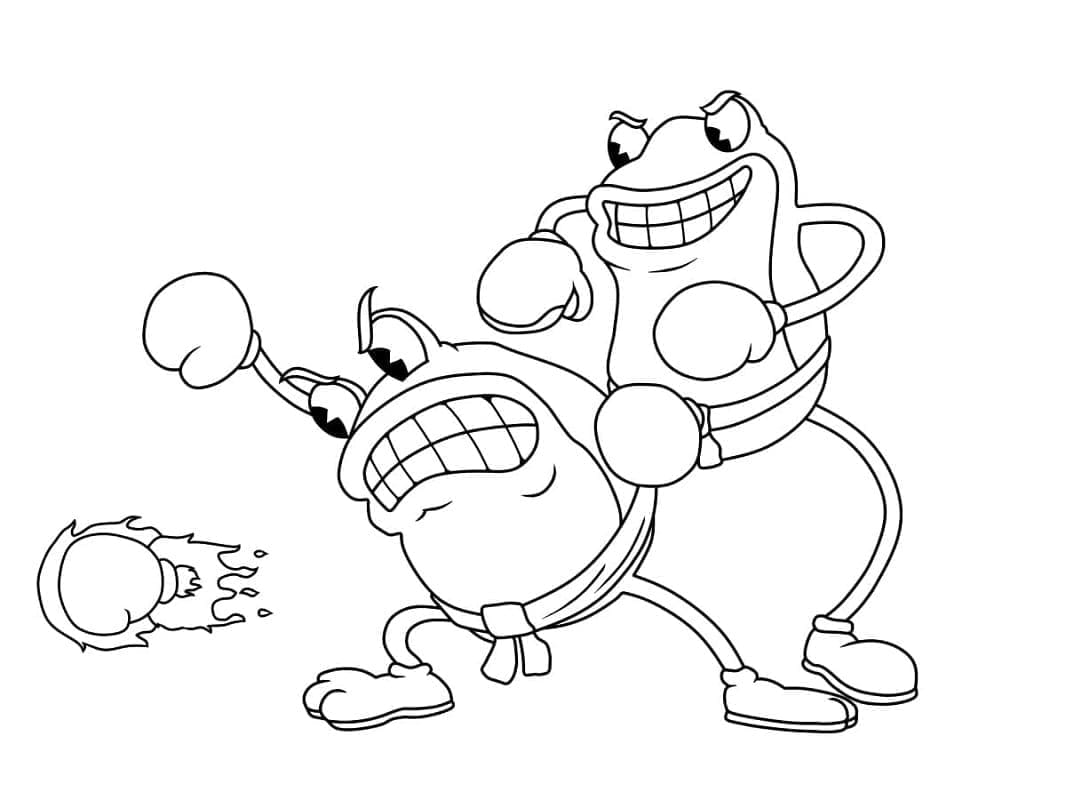 Ribby and Croaks from Cuphead